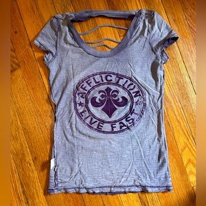 Affliction *Reversible* Cutout Tee